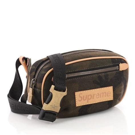 supreme louis vuitton bum bag black|louis vuitton bum bag price.